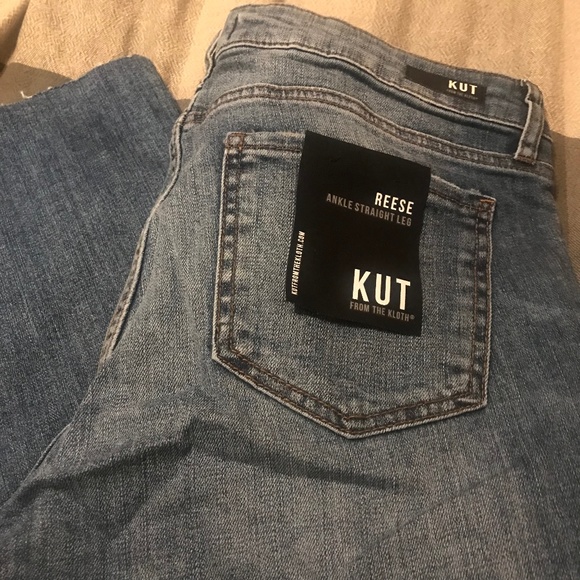 NWT!!! Kut From The Kloth Reese Ankle Straight Leg Jean, Size 12 - Picture 1 of 6